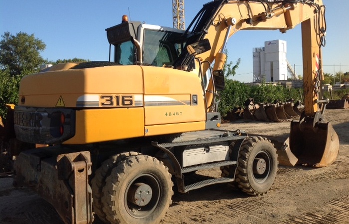 Pelles sur pneus liebherr a316 - 18 t._2