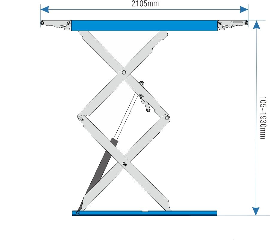 Pont à ciseaux double 3.5 tonnes - 220V - CE - Hauvrex HXL6435YM_2