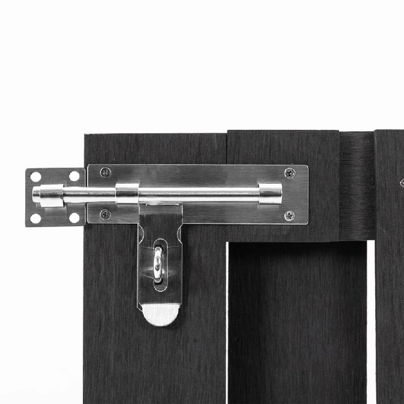 Vidaxl portillon wpc 100x60 cm gris 49081_2