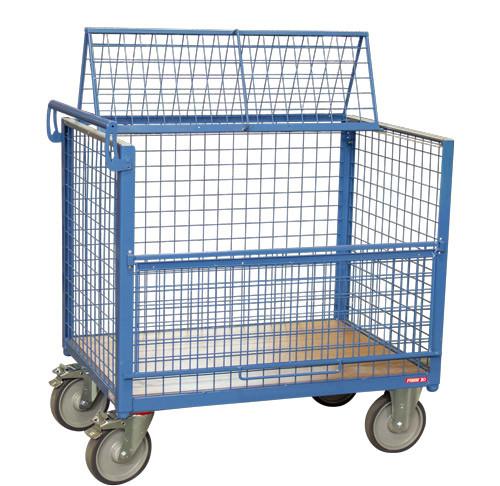 Chariot industriel conteneur 500kg - habillage grillagé - FIMM_2