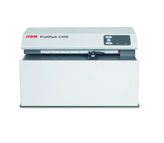 Matelasseur de carton professionnel compacte et robuste 625W - Débit horaire 50 kg/h - HSM ProfiPack C400_2