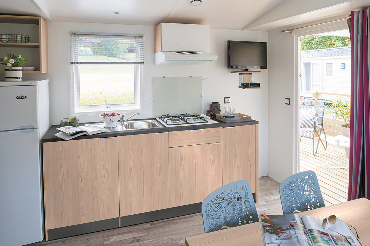 Mobil home alizé 104 / 4 chambres et 1 salle de bains / 36.80 m² / 8 à 10 personnes / 10 x 4 m_2