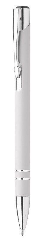 Stylo à bille twist en aluminium - finition caoutchoutée - encre bleue - gravure laser effet miroir_2