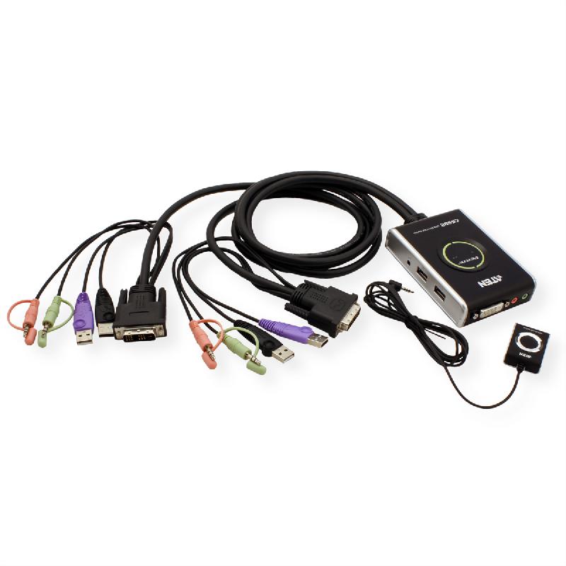 Aten cs682 switch kvm dvi, usb, 2 ports_2