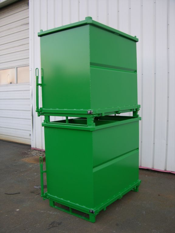 FOP/FIP/FMP - Benne agrégats renforcée à fond ouvrant - Goubard SARL - Capacité 500 à 1000 L_2