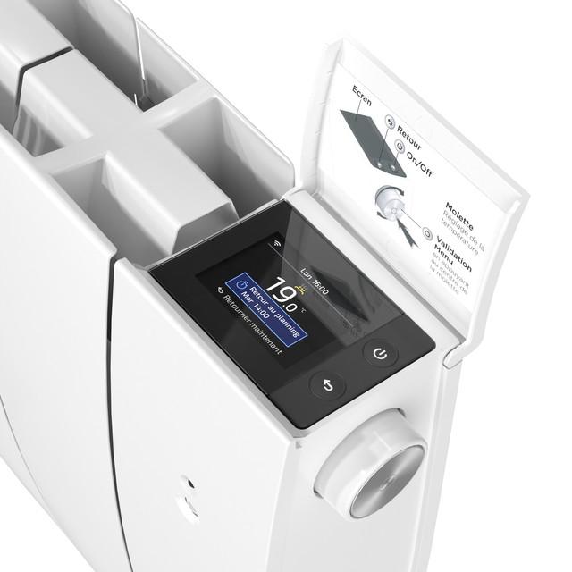 Radiateur Galapagos néo connecté bas 1400W gris étoilé - Atlantic - 501324_2