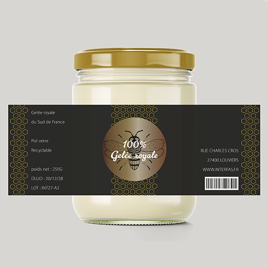 Étiquettes personnalisées pour Pot de Miel, impression professionnelle en planche ou en rouleau ? Interfas_2