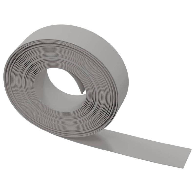 Vidaxl bordures de jardin 4 pcs gris 10 m 15 cm polyéthylène 3155442_2