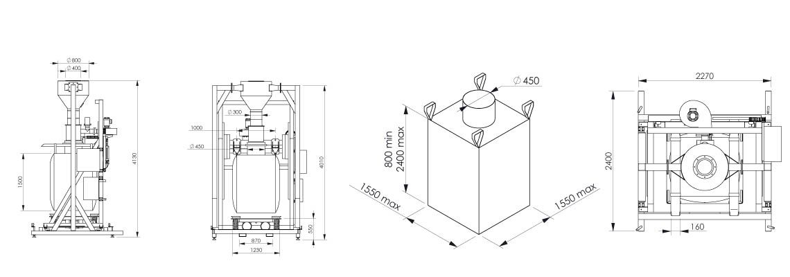 Flowmatic® 07 - stations de remplissage pour big bags - palamatic process - cadence 20 à 30 big bags/h._2
