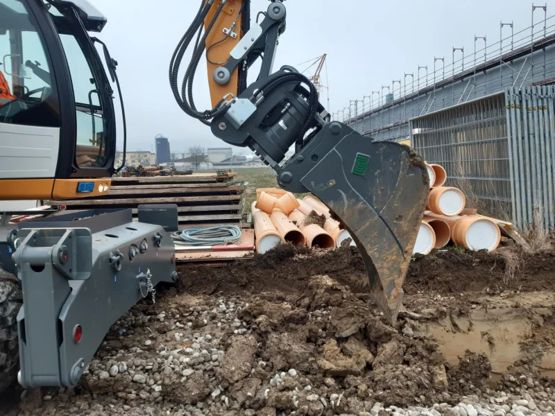 Godet de tranchée Egli - angle 15° pour construction de canalisations - 1.5 à 40 t_2