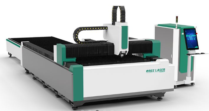 Or-E - Machine de découpe laser 2D à fibre avec plateforme d'échange - Oree Laser - Haute précision et efficacité_2