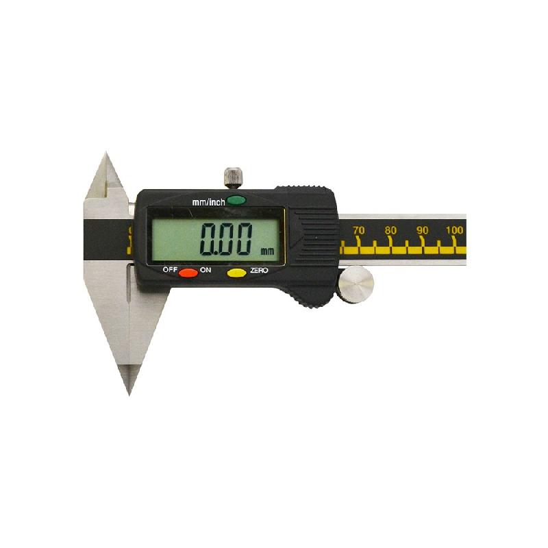 Pied à coulisse digital à becs fins - becs à pointes, jauge de profondeur et conversion mm/inch_2