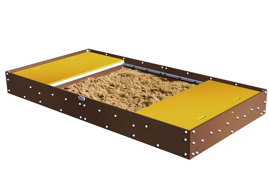 Bac à sable pour enfant - bsc03 - Âge 1 à 6 ans - 15 places - Dimensions 4000x2000x420 mm_2