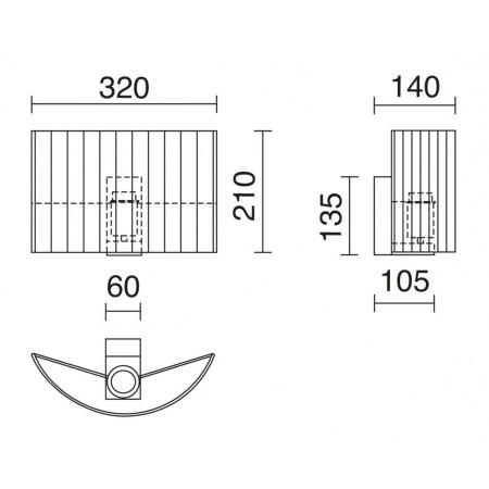 Plafonnier LED Vorada - abat-jour ruban enveloppant noir - diamètre 600 mm, 25W, 3540 lumens, 3000K_2