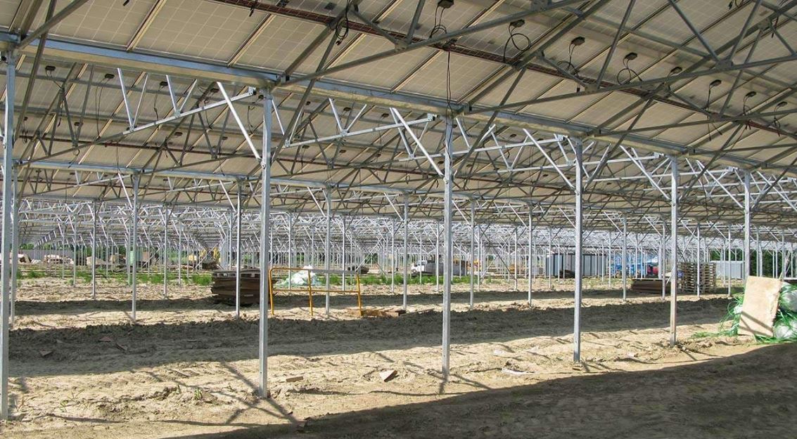 Serre photovoltaïque à faîtage droit et double pente - Multisunart_2