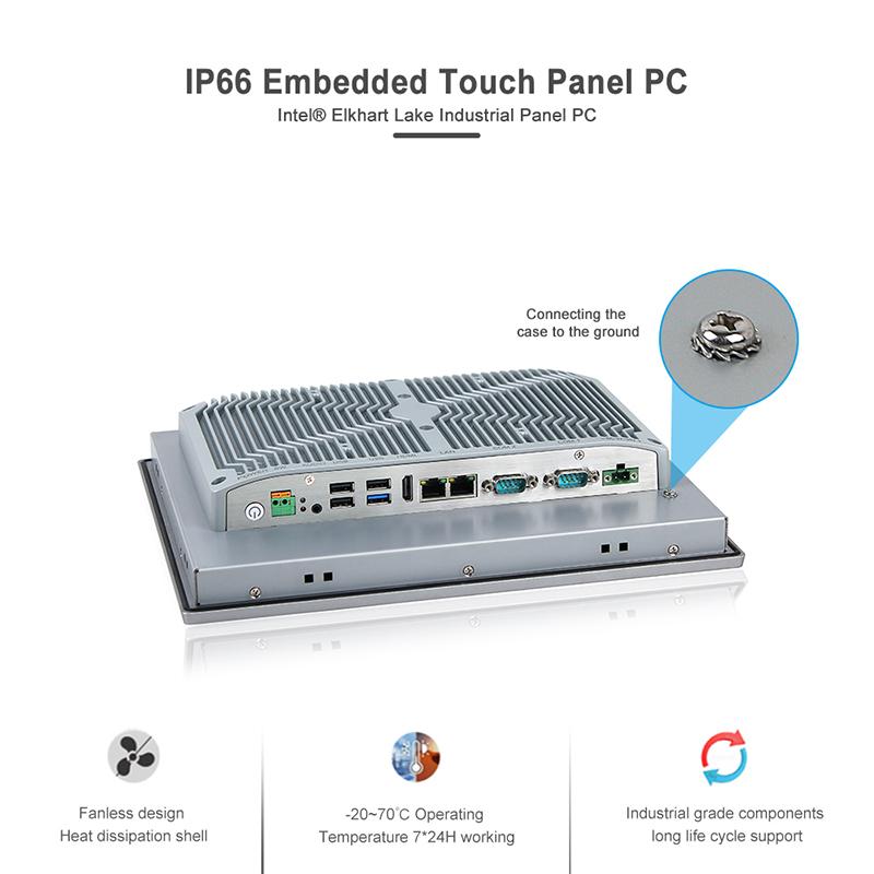 Panel PC industriel fanless 12.1