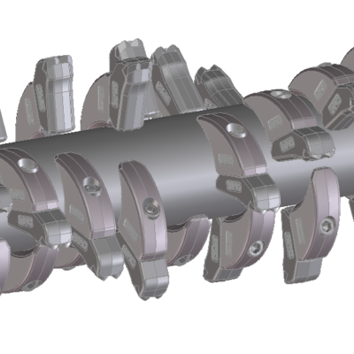 Broyeur forestier frontal TFM/TFF - Hardox et Strenx - moteur à pistons_2