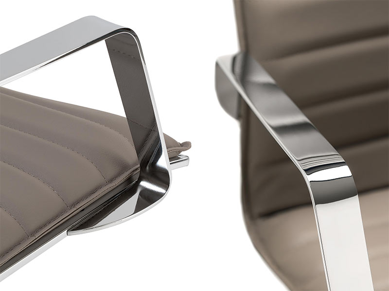 Fauteuil de bureau Serenity - Structure en acier chromé - Simili-cuir et mécanisme basculant_2