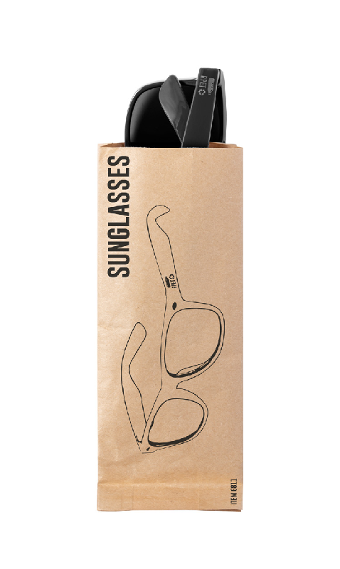 Lunettes de soleil en RPET - Protection UV 400 - Couleur noir - 25g_2