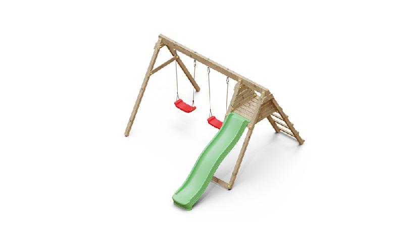 Portique et toboggan de jardin en bois Azalée - 390 x 256 x 252 cm_2