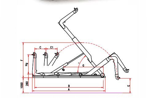 Tal 26 - bras hydraulique de levage pour camion - bob spa - 3.010 kg_2