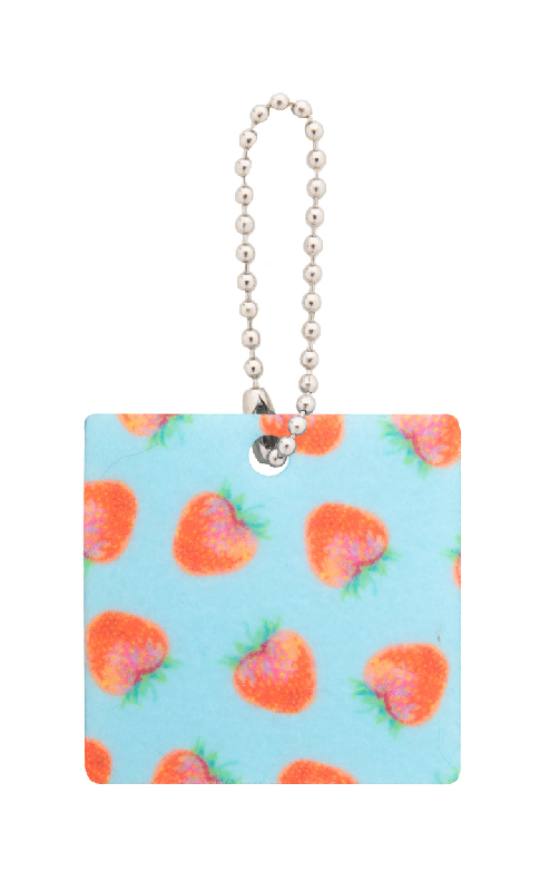 Porte-clé personnalisé carré en feutre RPET - Impression couleur sur une face - Minimum 100 pièces_2