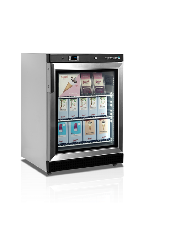 Congélateur vertical de vitrine Ventilé L.600mm 120L TEFCOLD_2