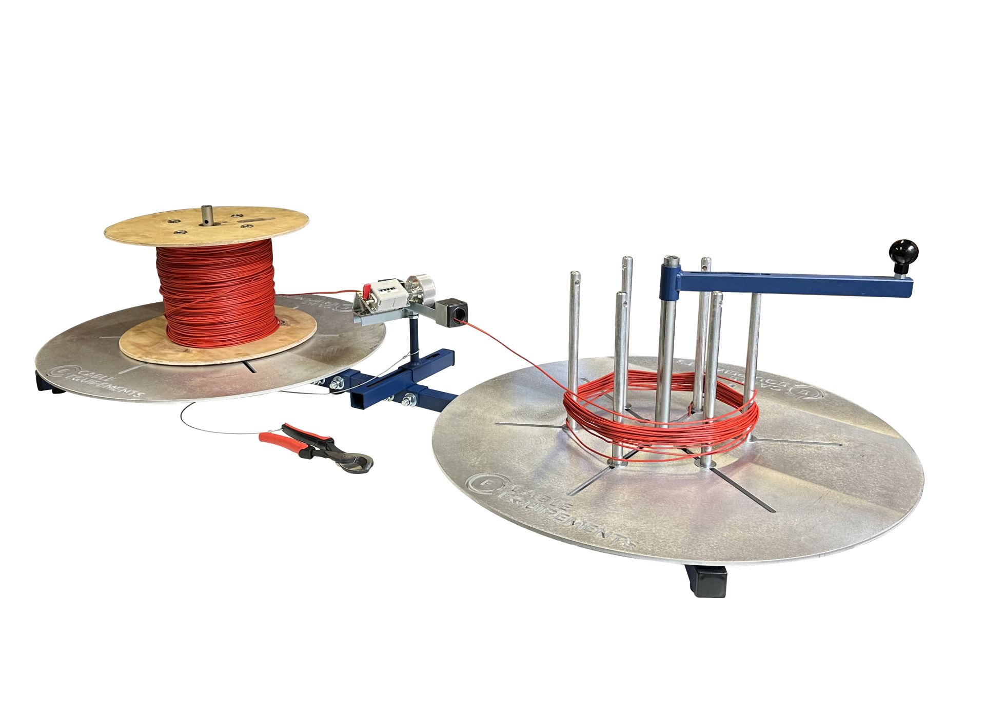 Enrouleur manuel SPIRO - Gamme complète pour fils et câbles avec options métreuses et roulettes_2