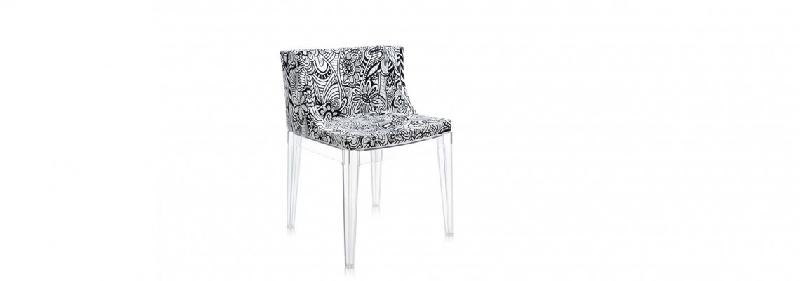 Fauteuil Mademoiselle de Kartell - design Philippe Starck - structure polycarbonate et assise tissu Missoni Home_2