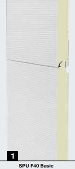 Porte sectionnelle industrielle motorisée Hörmann SPU F40 Basic - Panneaux 40 mm en acier injectés de mousse polyuréthane_2