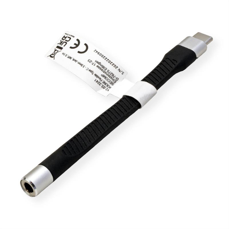 ROLINE Adaptateur Type C - 3,5mm Audio, M/F, 0,1 m_2
