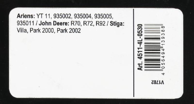 Courroie trapézoïdale X-Grip V - Type 4L530_2