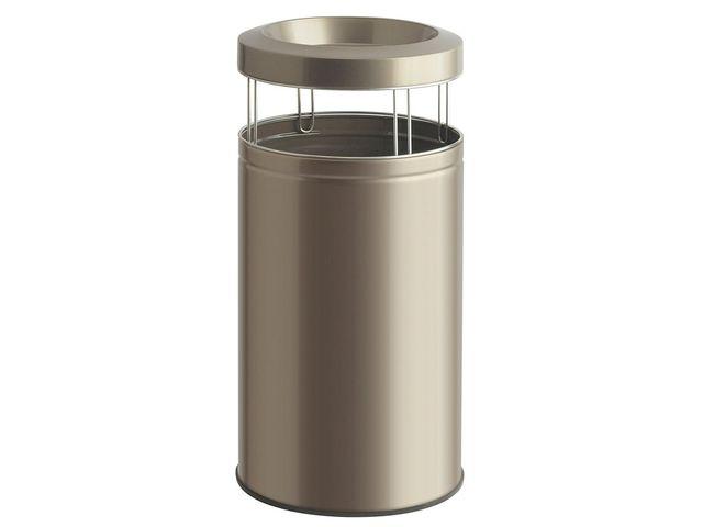 Big Ash - Poubelle cendrier robuste avec serrure et couvercle amovible - Fixation par arceaux métalliques_3