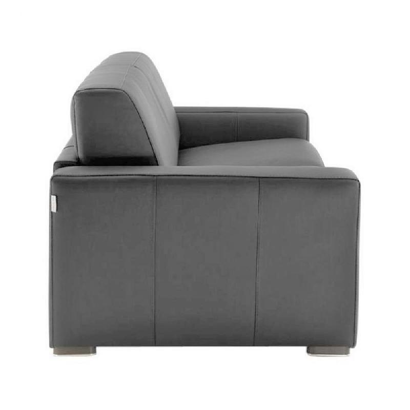Canapé lit Dreamer Express - Sommier à lattes - Matelas 16 cm - Cuir vachette gris_2