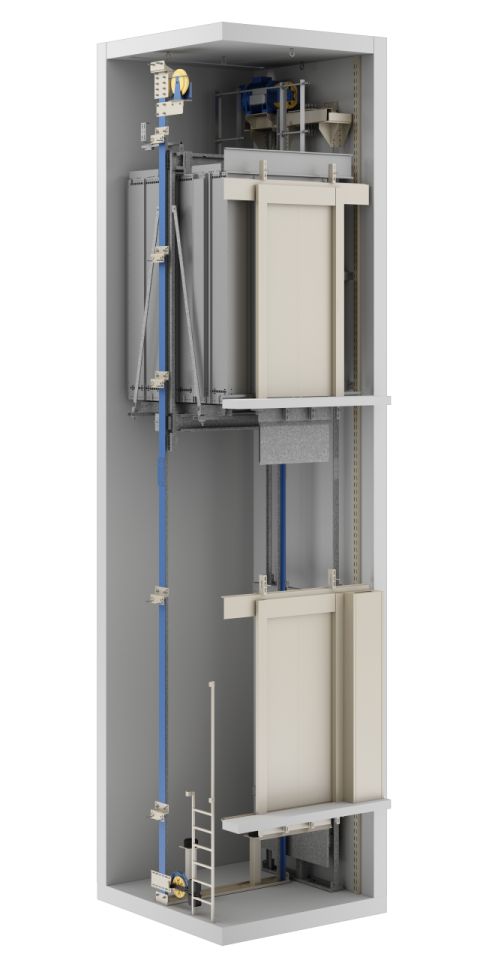 Monte-charge Atlas Gigas pour bâtiments industriels - Kleemann Hellas - Charge 1050-2500 kg - Consommation réduite et précision d'arrêt_2