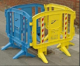 Barrière de chantier REPER - Urbaine polyvalente - Légère et personnalisable - L=1,25m - H=1m - Polypropylène - 7kg_2