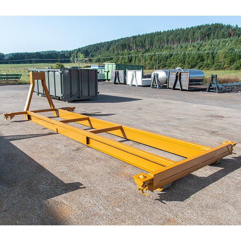 Berce porte container - Ambert Bennes - Conformité NF R 17-108, UPN 180/200, Twist Lock et rouleaux renforcés_2