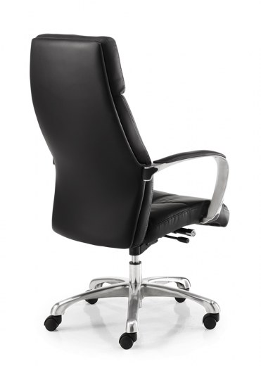 Fauteuil de Direction DORIAN Grand Confort - Dossier haut - Eco-cuir noir - Référence 7637 FR206_2