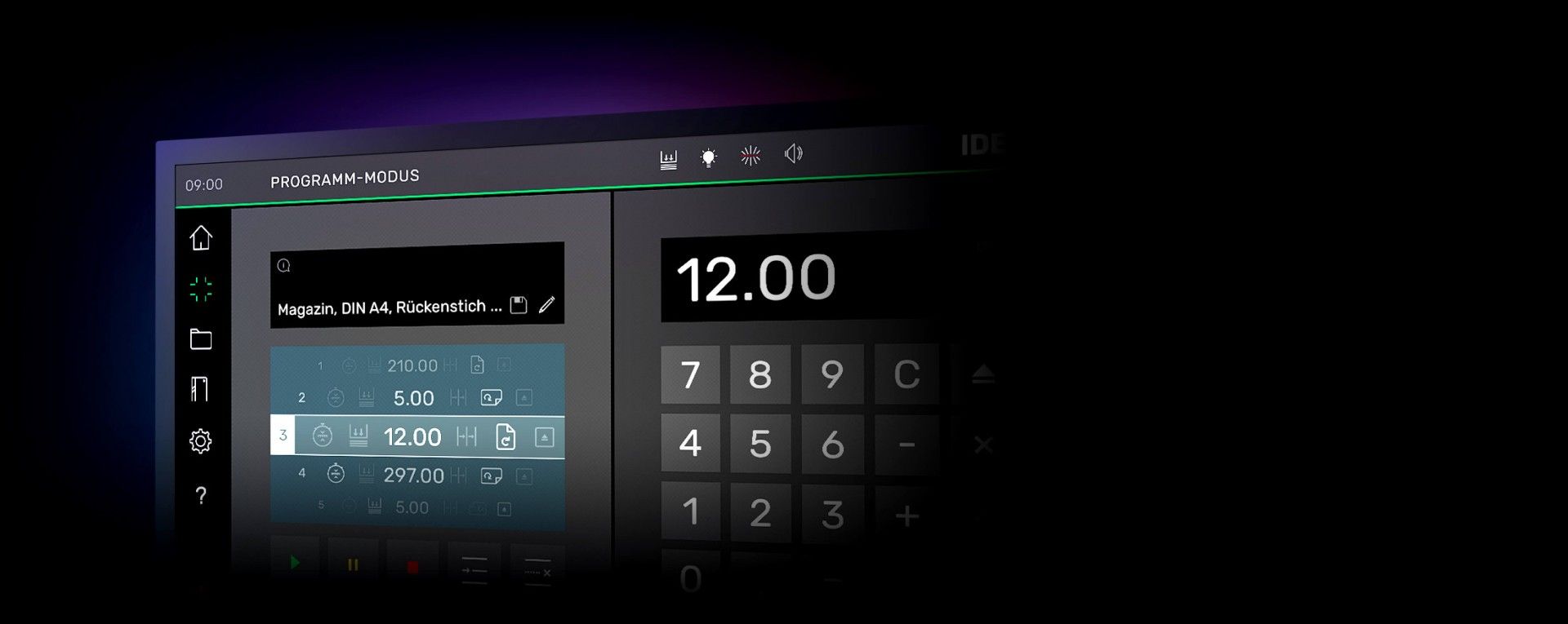 Massicot programmable Ideal The 56 - écran tactile 15.6'' - précision et ergonomie_2