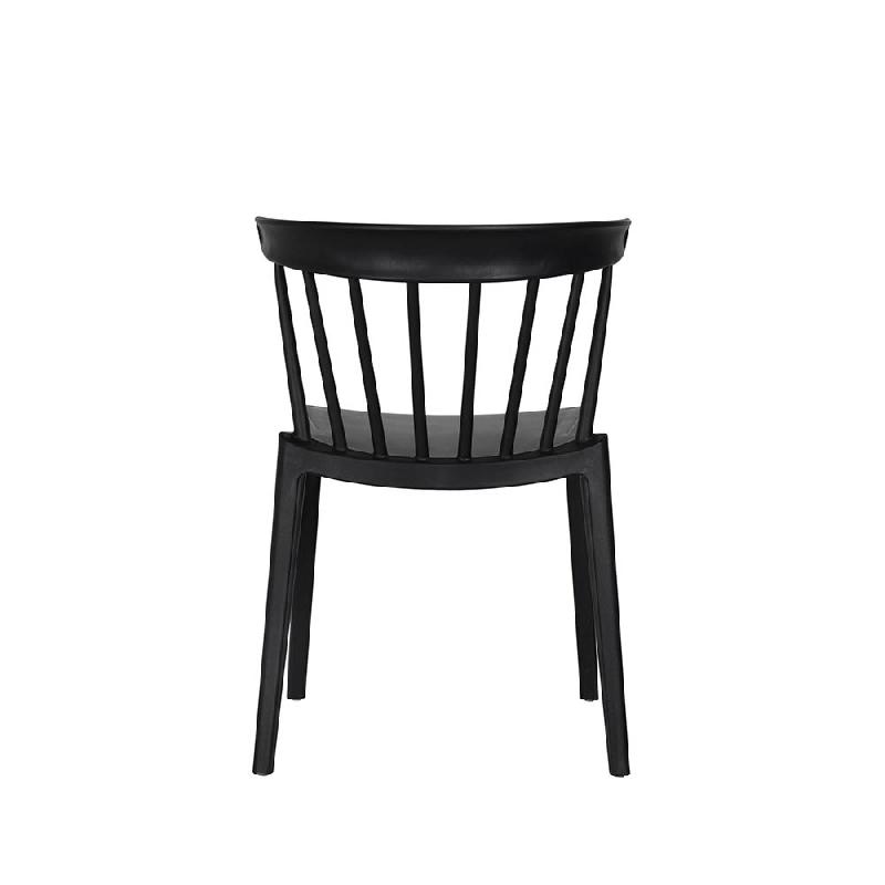 Windson - Chaise empilable en polypropylène noir_2
