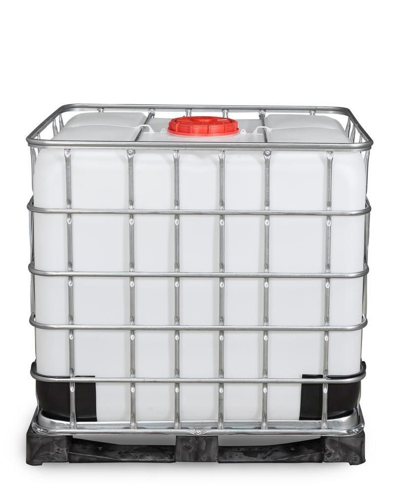 266168w - Cuve IBC produits dangereux - 1000 litres - Palette PE - Ouverture DN 225 - Sortie DN 50 - Certification UN 31HA1/Y_2