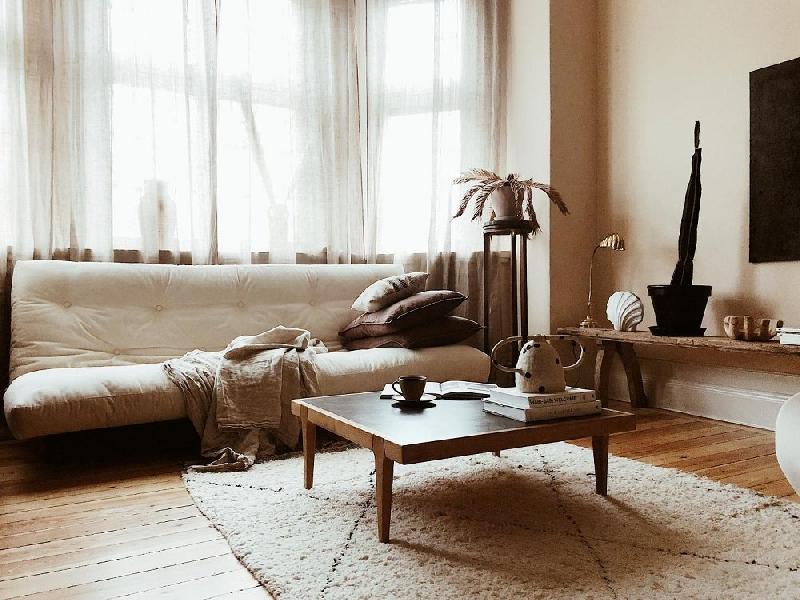 Banquette convertible Fresh - Pin massif - Coloris beige - Couchage 140x200 cm - Marque Karup_2