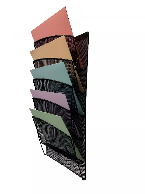 Presentoir mural mesh noir à l'italienne_2