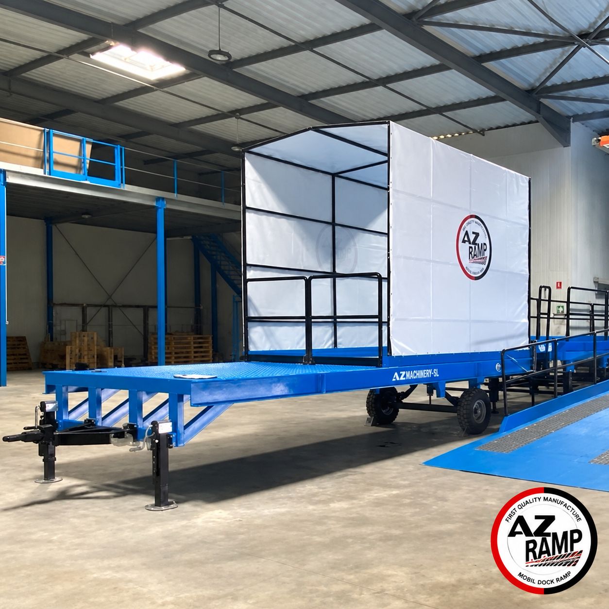 Remorque pédagogique de formation CACES® R.489 et R.485 avec suspension_2