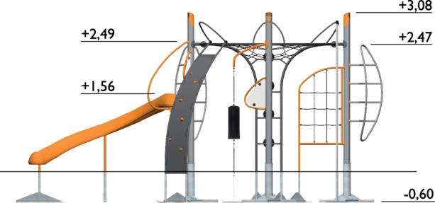 Structure de jeu extérieure Hags Agito Q pour enfants