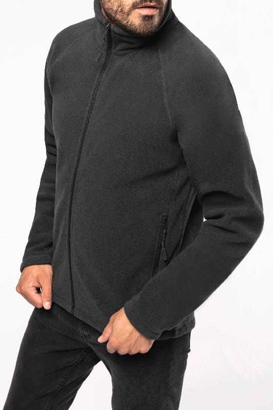 Veste micropolaire zippée manches raglan homme - Kariban - Réf: K917 - 100% polyester antiboulochage_2