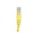 Cordon RJ45 catégorie 6 U/UTP jaune - 0,5 m - Non blindé - Conducteur aluminium/cuivre - Compatible normes ANSI/TIA 568 et ISO 11801_2