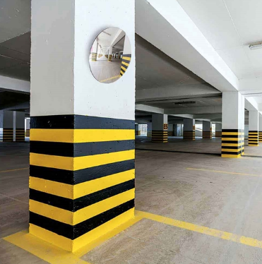 Miroir de sorties de garage - contrôle 2 directions - vision 90° - Ø 300 mm - usage intérieur et extérieur_2