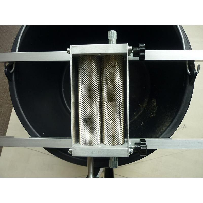 Moulin à malt à rouleaux ajustables en inox - entonnoir 5L - capacité 50 kg/h_2