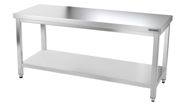 Tables Inox centrales Premium avec Etagère - P 600 mm | Ggm - 1500_2